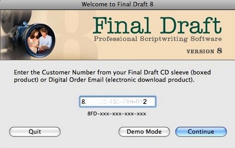 Key Generator Final Draft 8 Mac